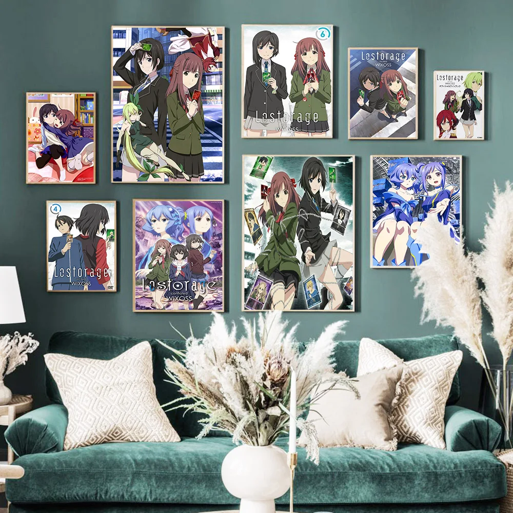 

Selector Infected Wixoss Cartoon Manga Poster Japanese Anime Print Art Canvas Painting Otaku Bedroom Home Decor Wall Stickers