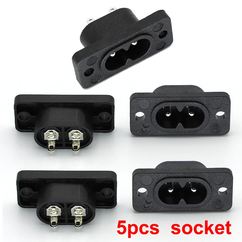 

JCD Розетка C8 черная пластиковая 2.5A 250V