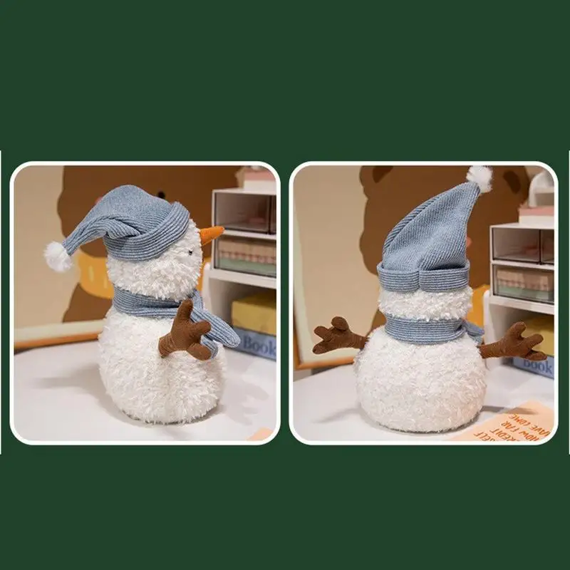 Рождественские плюшевые игрушки снеговик лось мягкая кукла украшение для