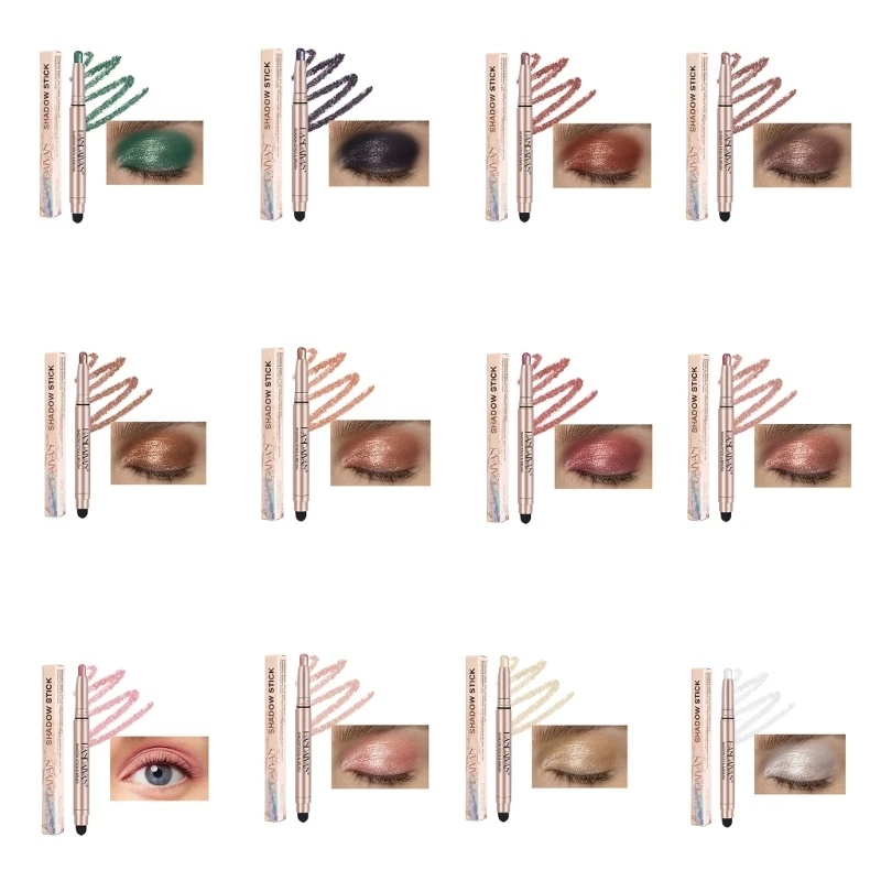 

Eyeshadow Stick Pearlescent Highlighter Waterproof Lasting Eye Cosmetics