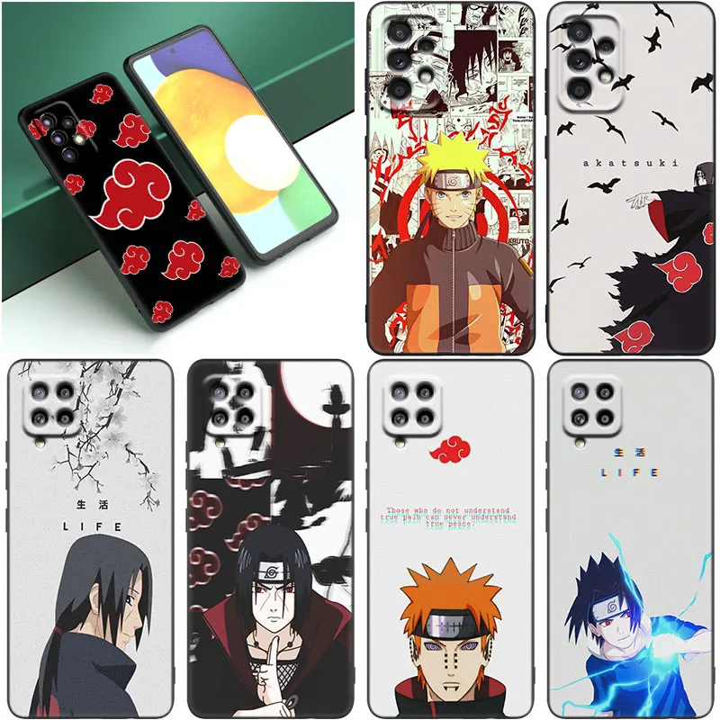 Аниме Наруто Итачи Учиха чехол для Samsung Galaxy A12 A13 A14 A22 A23 A32 A33 A34 A52S A53 A54 A72 A73 A24 A04S A50 A51 A70 A71