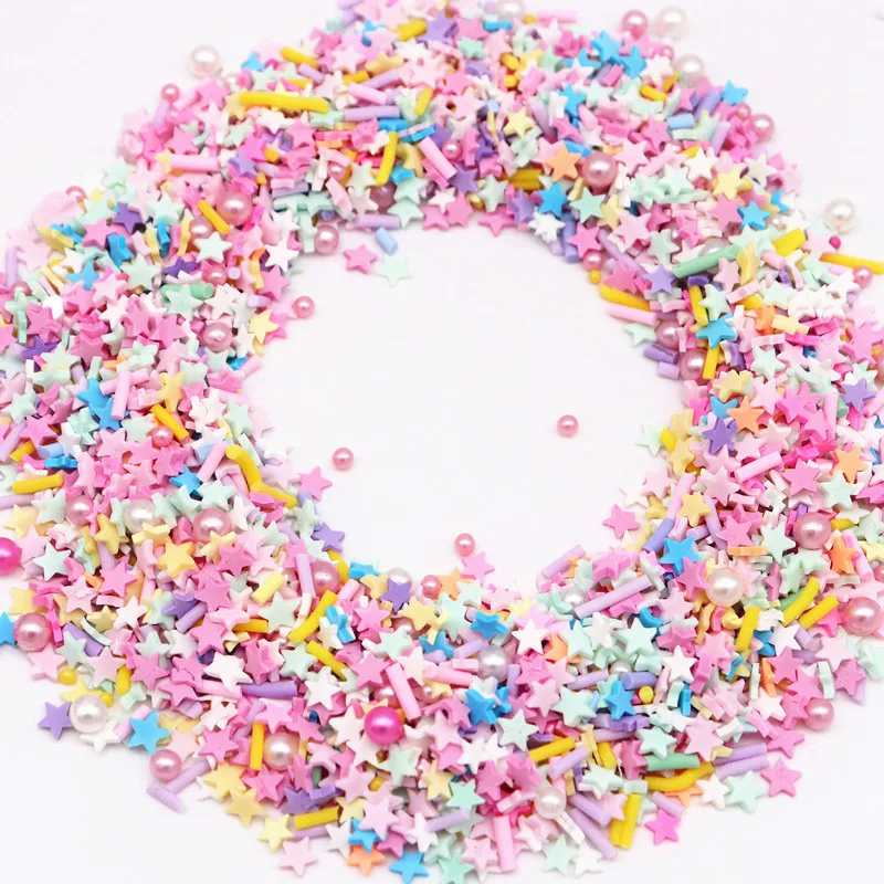 

10g Slime Crystal Mud Epoxy Accessory Clay Slices Small Fresh Beaded Polymer Clay Xmas Mixed Series Flake Sprinkle Hairpin Decor