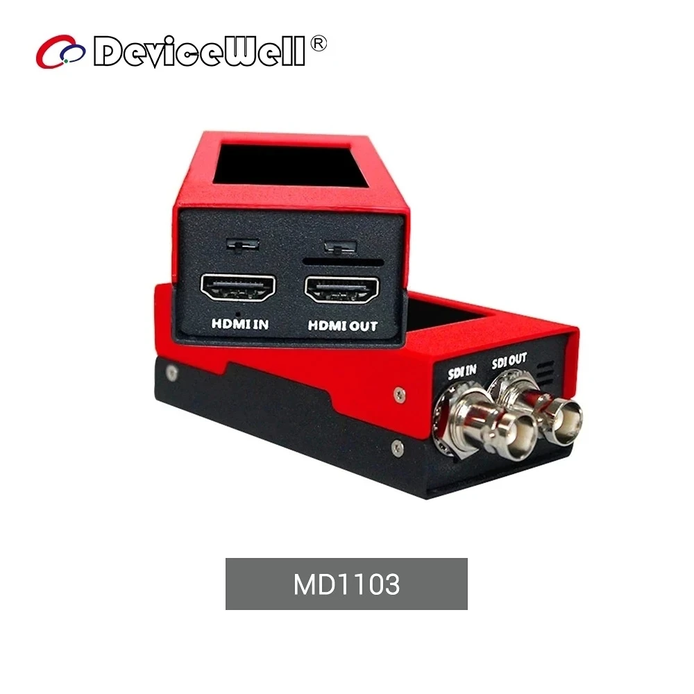 

Компактный преобразователь DeviceWell MD1103, двунаправленный преобразователь Mirco SDI/HDMI-совместим с лампой ЖК-экрана; Лампа для динамика