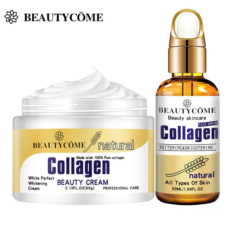 

BEAUTYCOME Collagen Face Cream Serum Moisturizing Anti Wrinkle Whitening Spot Removal Hydrating Shrinking Pore Face Skin Care