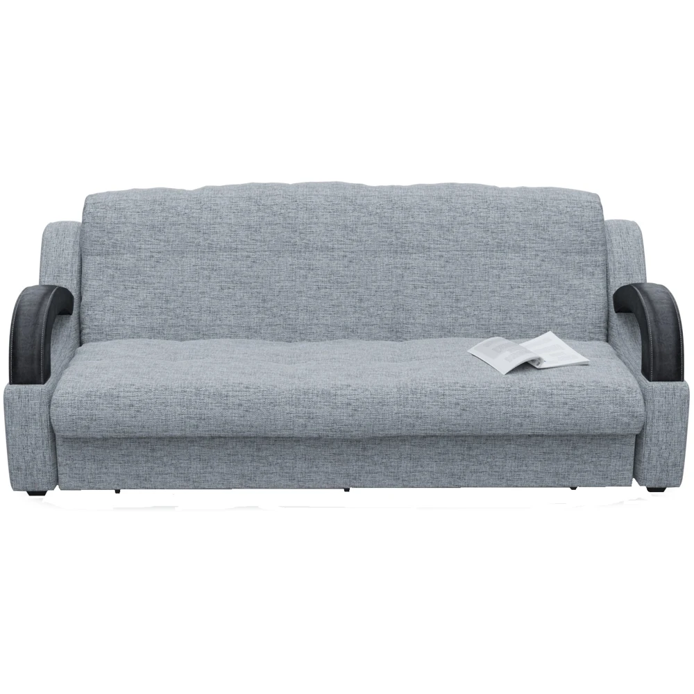 Диван прямой Смартикул Мадрид серая рогожка аккордеон | Мебель