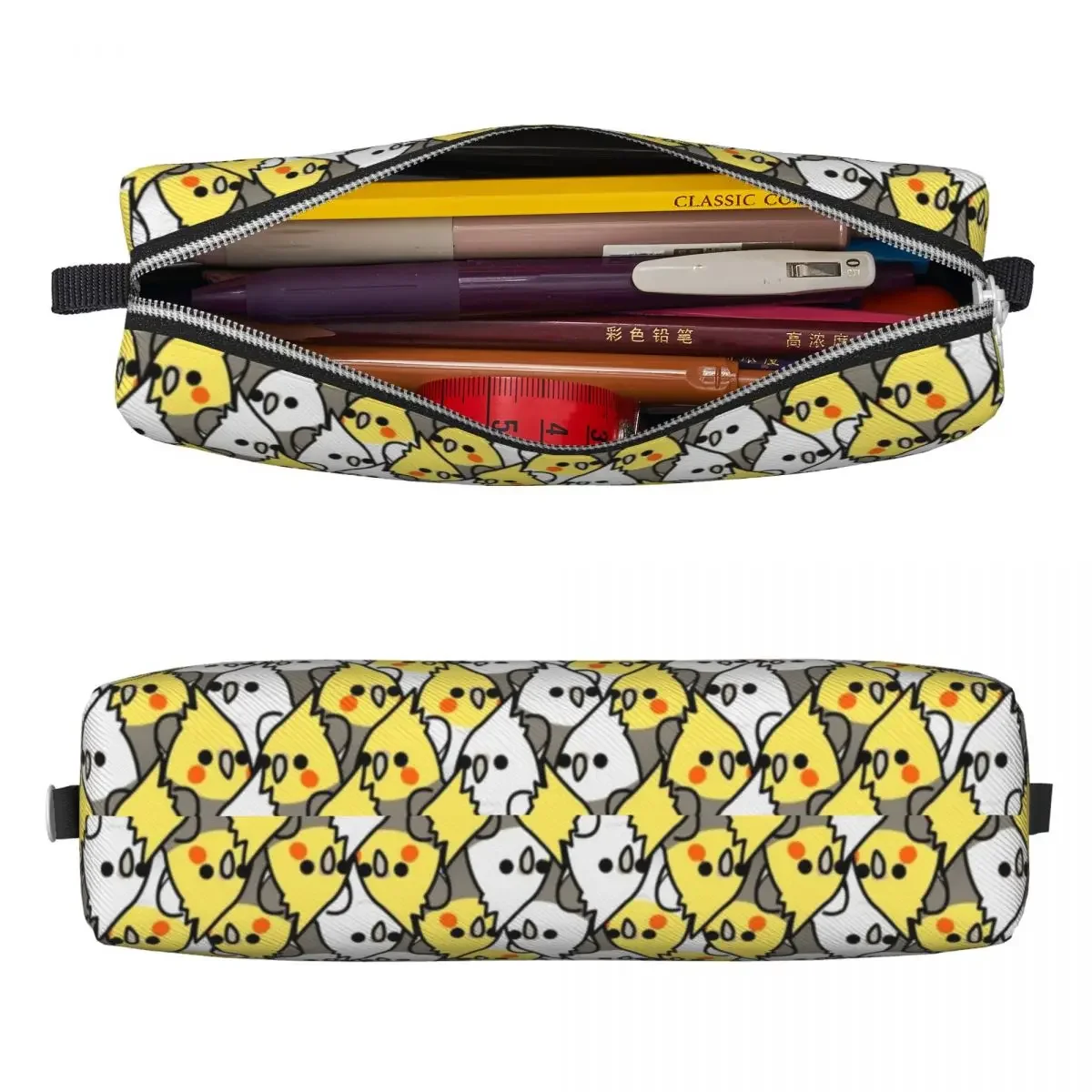 Пенал для карандашей с птицами большие размеры