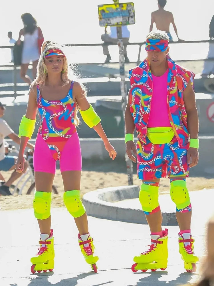 Унисекс Cinematic Барби Косплей Костюм Комплект Райан Гослинг Спортивная одежда для