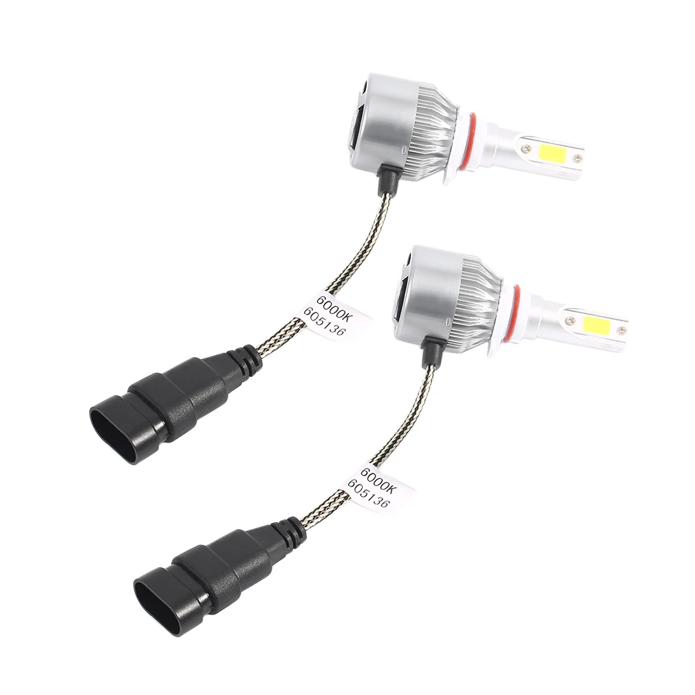 

2Pcs 20000LM 6000K LED Light Headlight Kit Car High Low Beam Bulb Kit Fog Lamps LED High Power Bulb Car Headlights