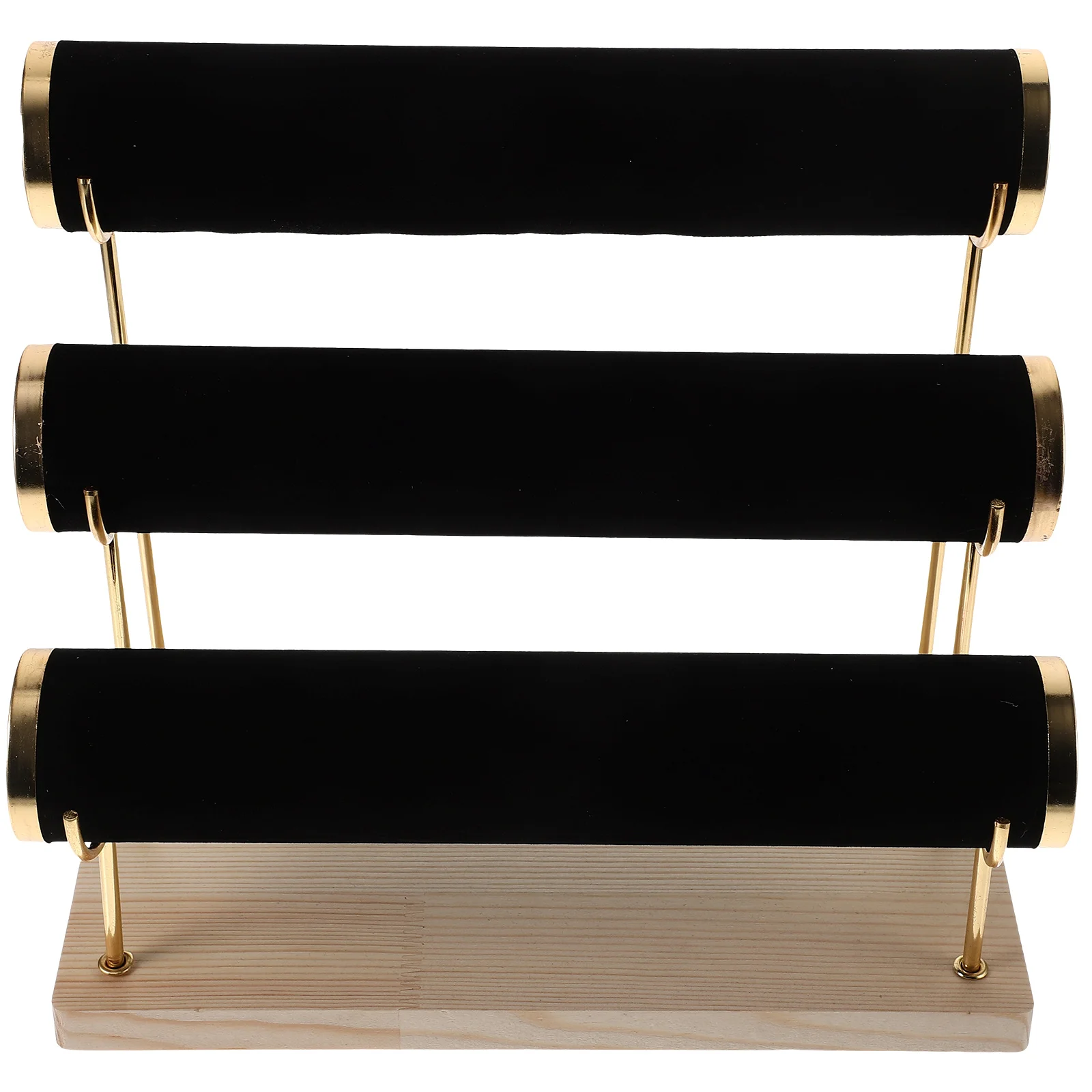 

Storage Box Watch Rack Bracelet Shop Jewelry Stand Holder Tabletop Display Gold Plated