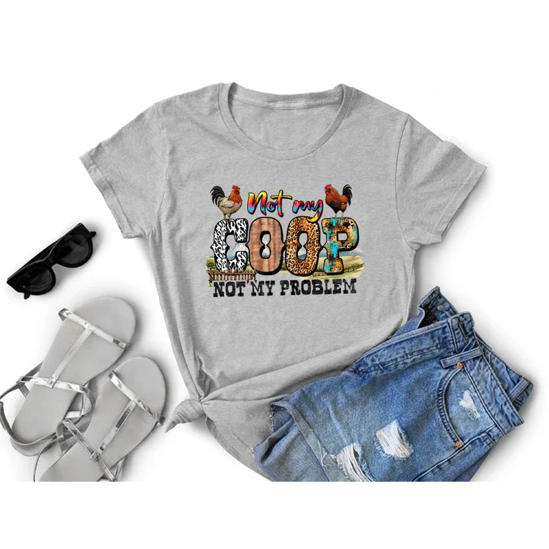 Модная термонаклейка с изображением курицы для глажки на куртке