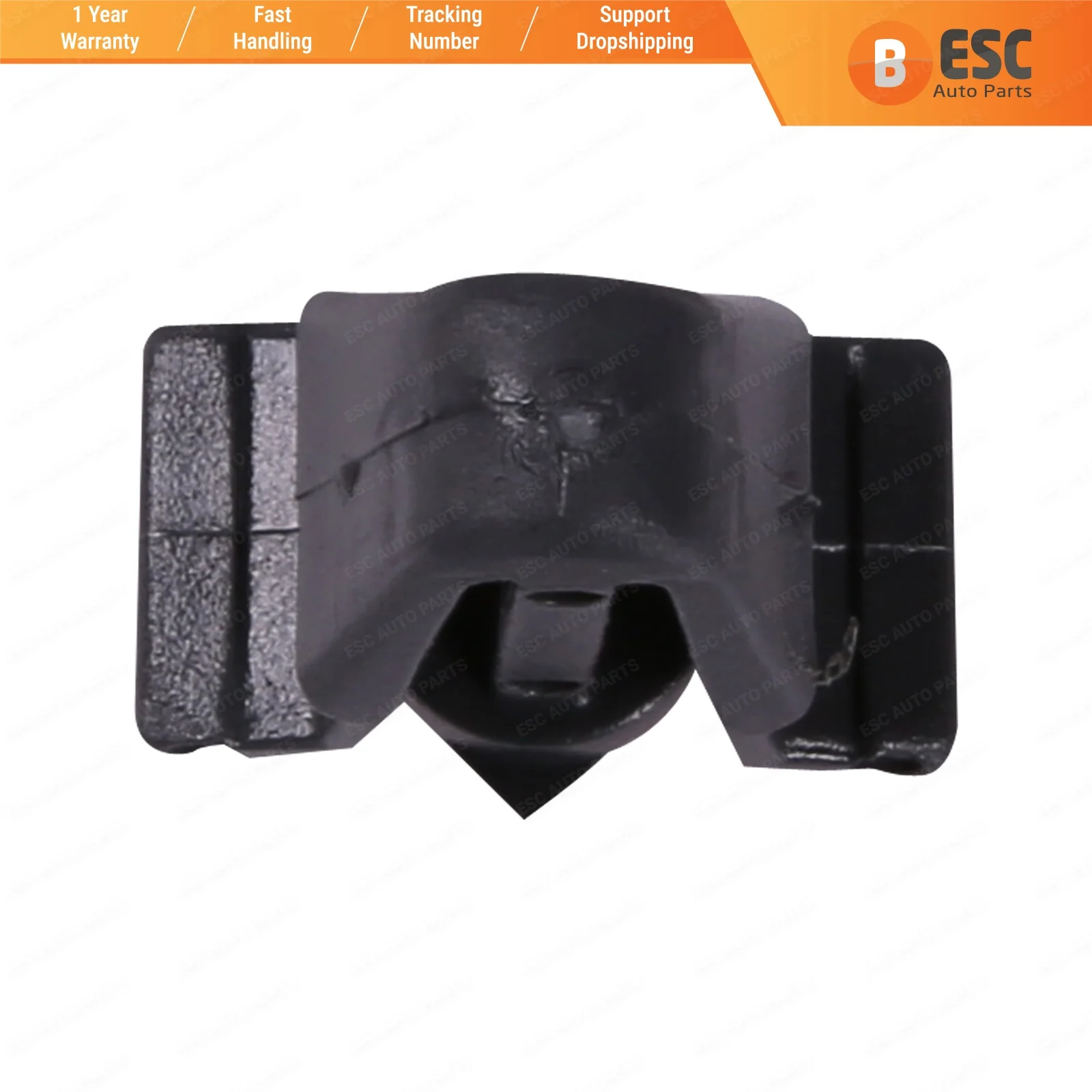 

ESC Auto Parts ECF464 10 Pieces Grille Clip, Black for Nissan: 01553-03831; 62318-01WOO