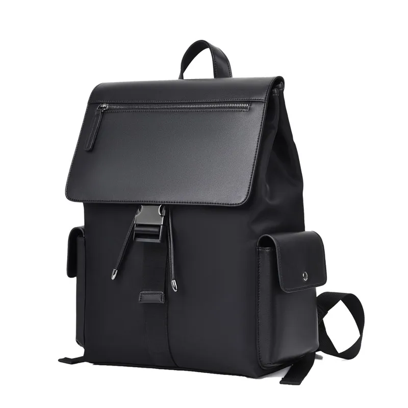 

Fashion Men's Backpack Pu Leather 15 Inch Laptop Backpacks High Quality Travel Bagpack College Student School Bag For Boy