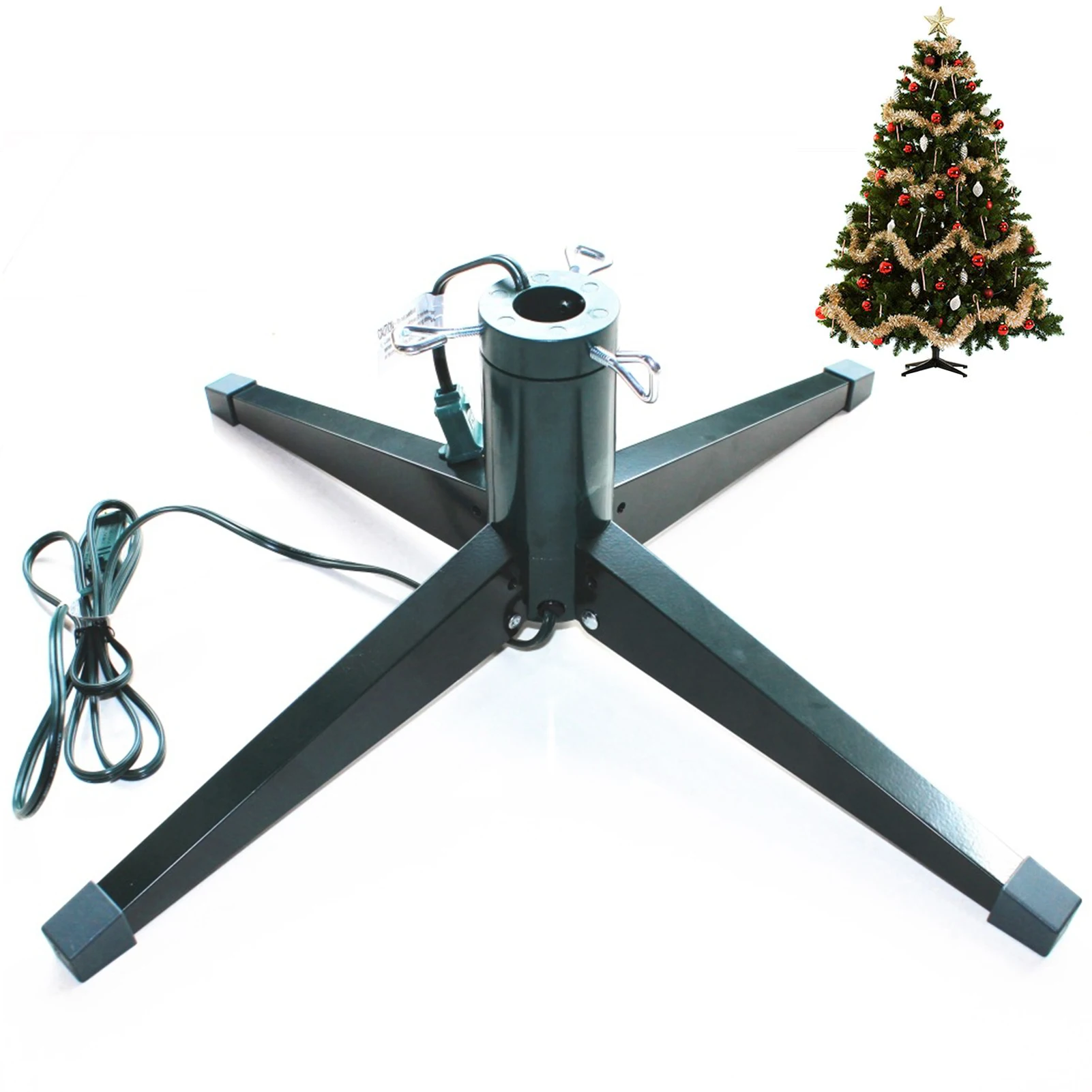 

Christmas Tree Electric Rotating Base Stand Xmas Tree Bottom Support Holder Christmas Decoration Accessories Christmas Tree Stan