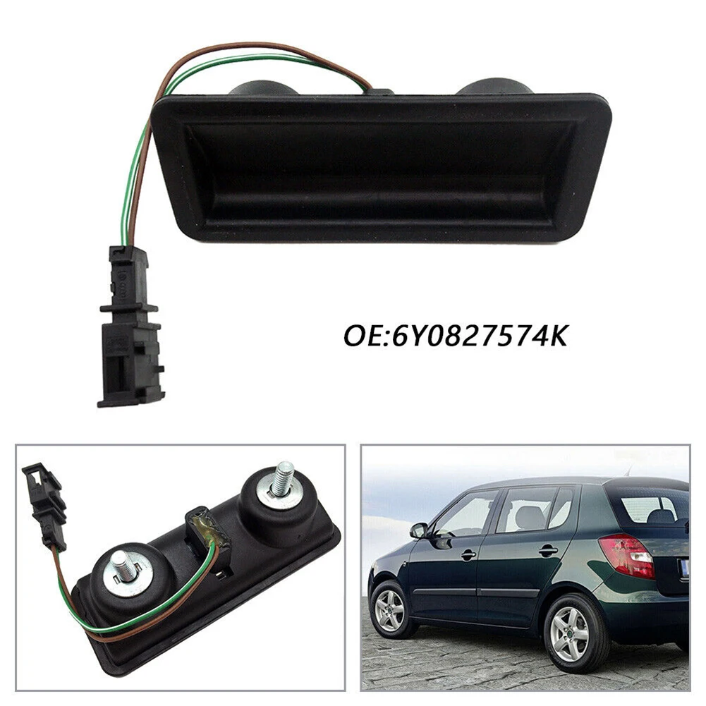 

1pc Rear Tailgate Release Handle 6Y0827574K Black Plastic 6Y0827574J Direct Replacement For Fabia 00-08 Auto Accessories