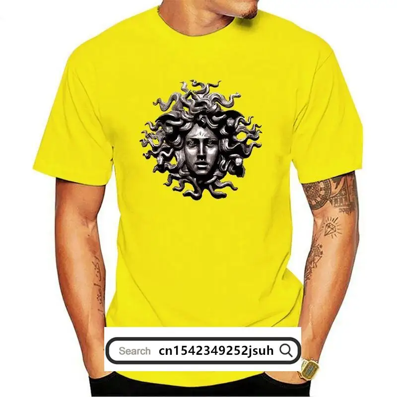 

New Men's Medusa t shirt Custom Short Sleeve Euro Size S-3xl Outfit Fitness Comical Spring Autumn slim shirt