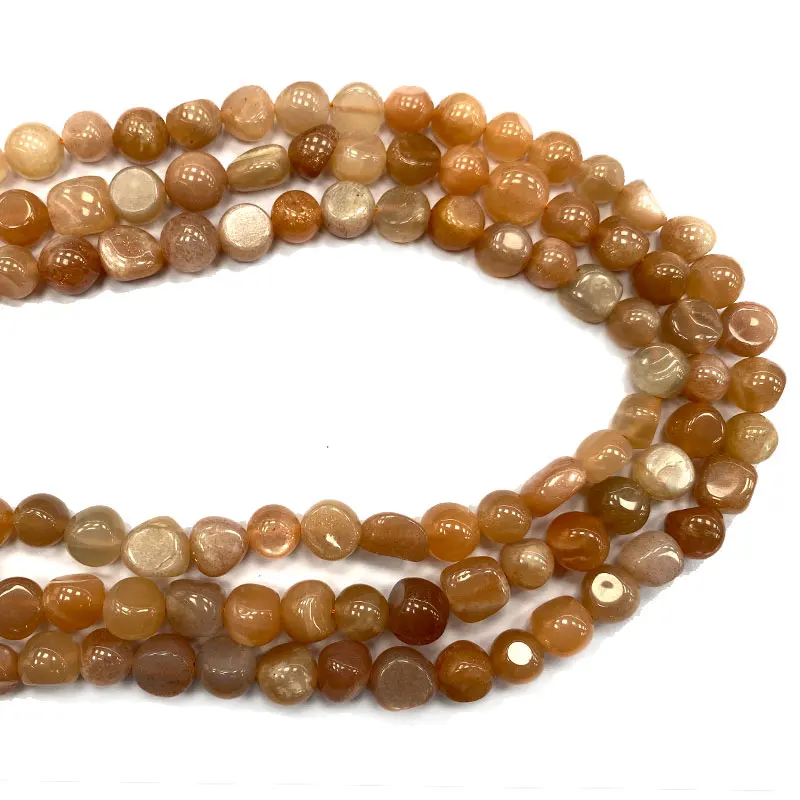 

Wholesale Natural Orange Sunstone 8-10mm Irregular Stone Beads Charms for Jewelry Making Diy Women Bracelet Necklace 15''