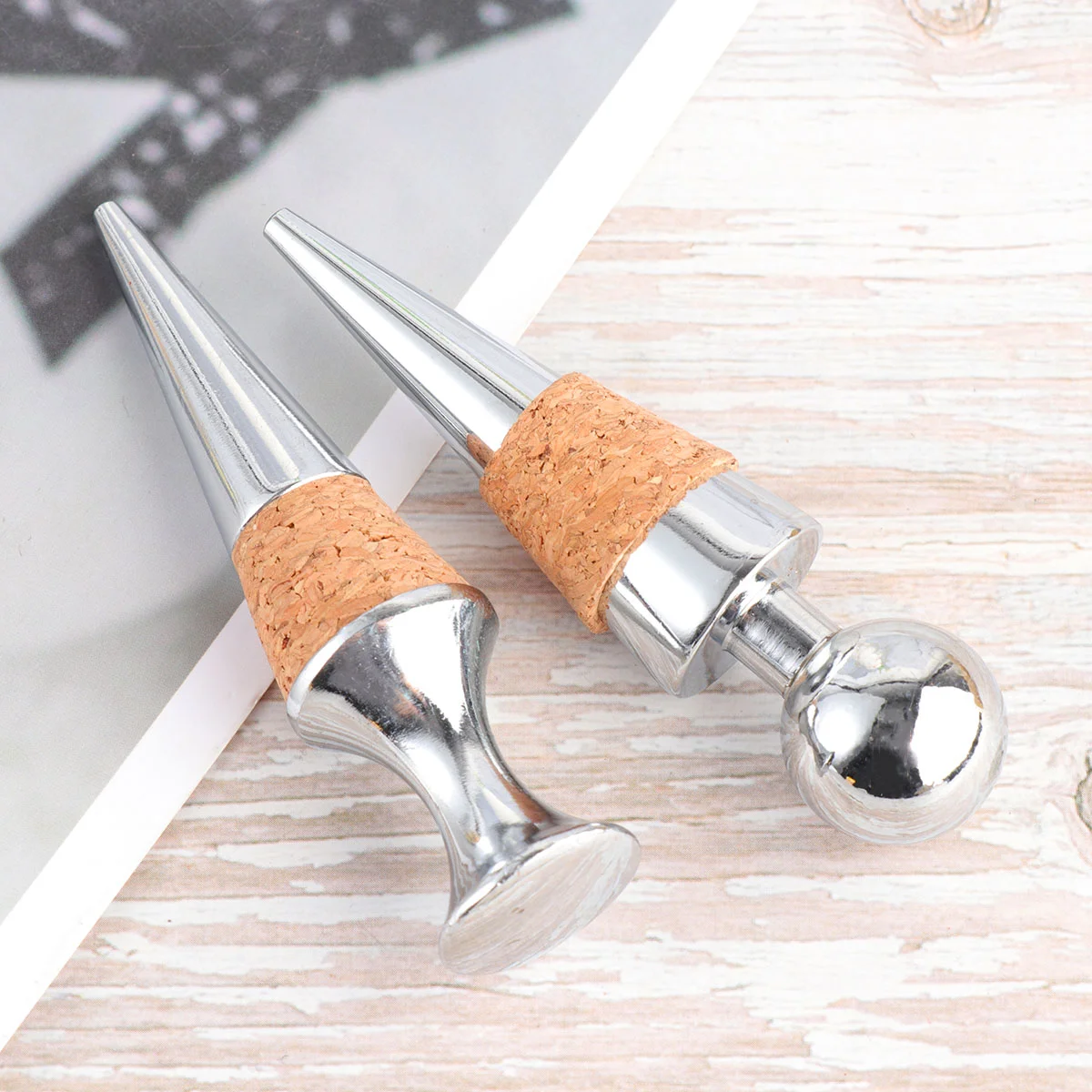 

Bottle Stopper Saver Champagne Cap Cork Metal Red Sealer Preserver Stoppers Marker Plug Topper Beverage Decorative Closer