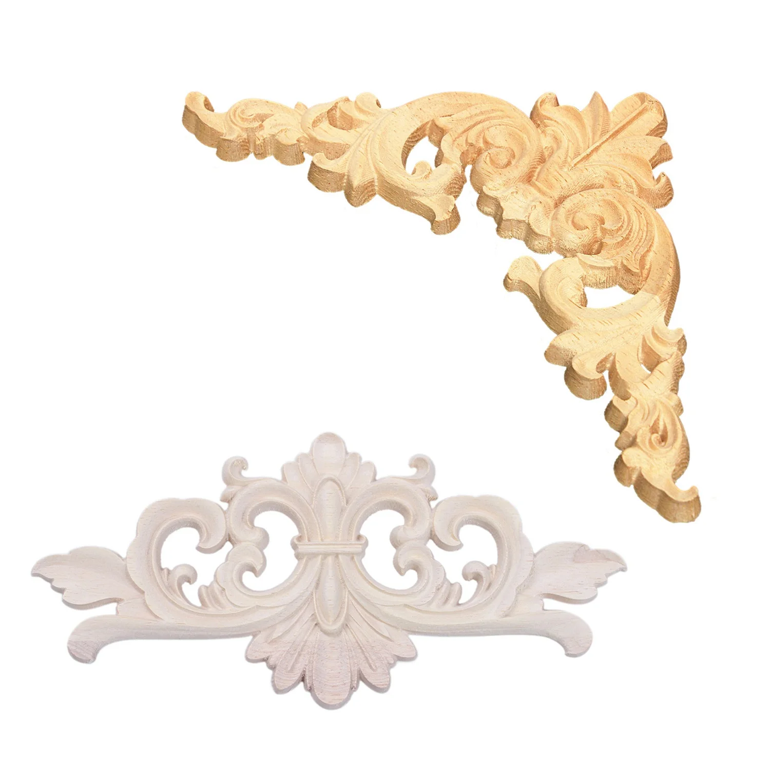 

2 шт., резная угловая мебель для украшения дома