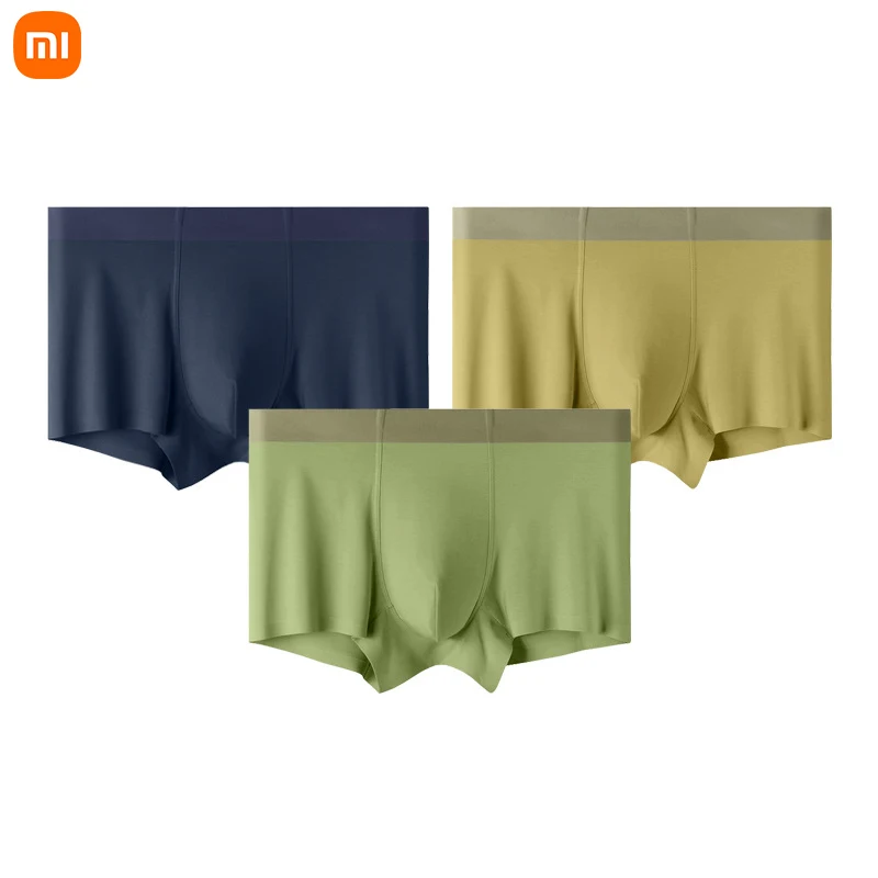 

Мужские трусы Xiaomi, модал хлопок, однотонные Дышащие Модные мужские трусы-боксеры, 60 шт.