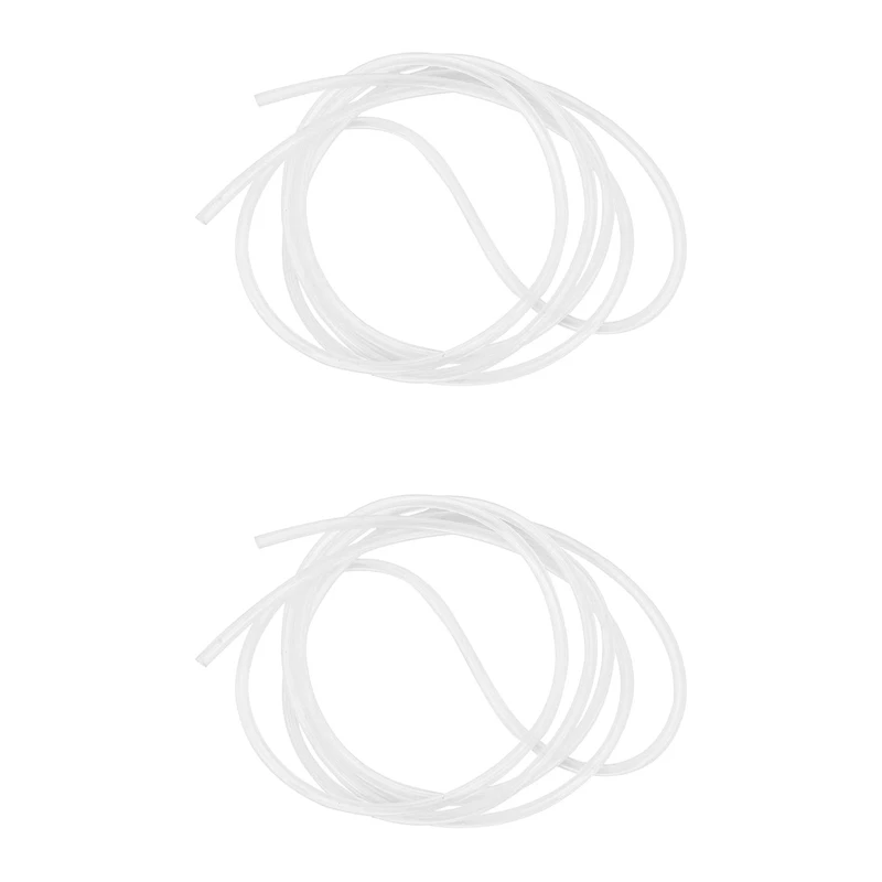 

2X 2M Clear Translucent Food Grade Silicone Tubing Milk Hose Pipe 3X5mm