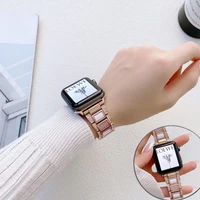 queen luxury ladies watch strap for apple watch for iwatch series 7se65 diamond watchband 41mm 45mm 40mm color resin strap
