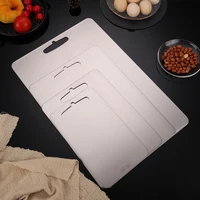 304 stainless steel cutting board household kitchen rectangular kneading chopping board rolling pin fruit cutting board