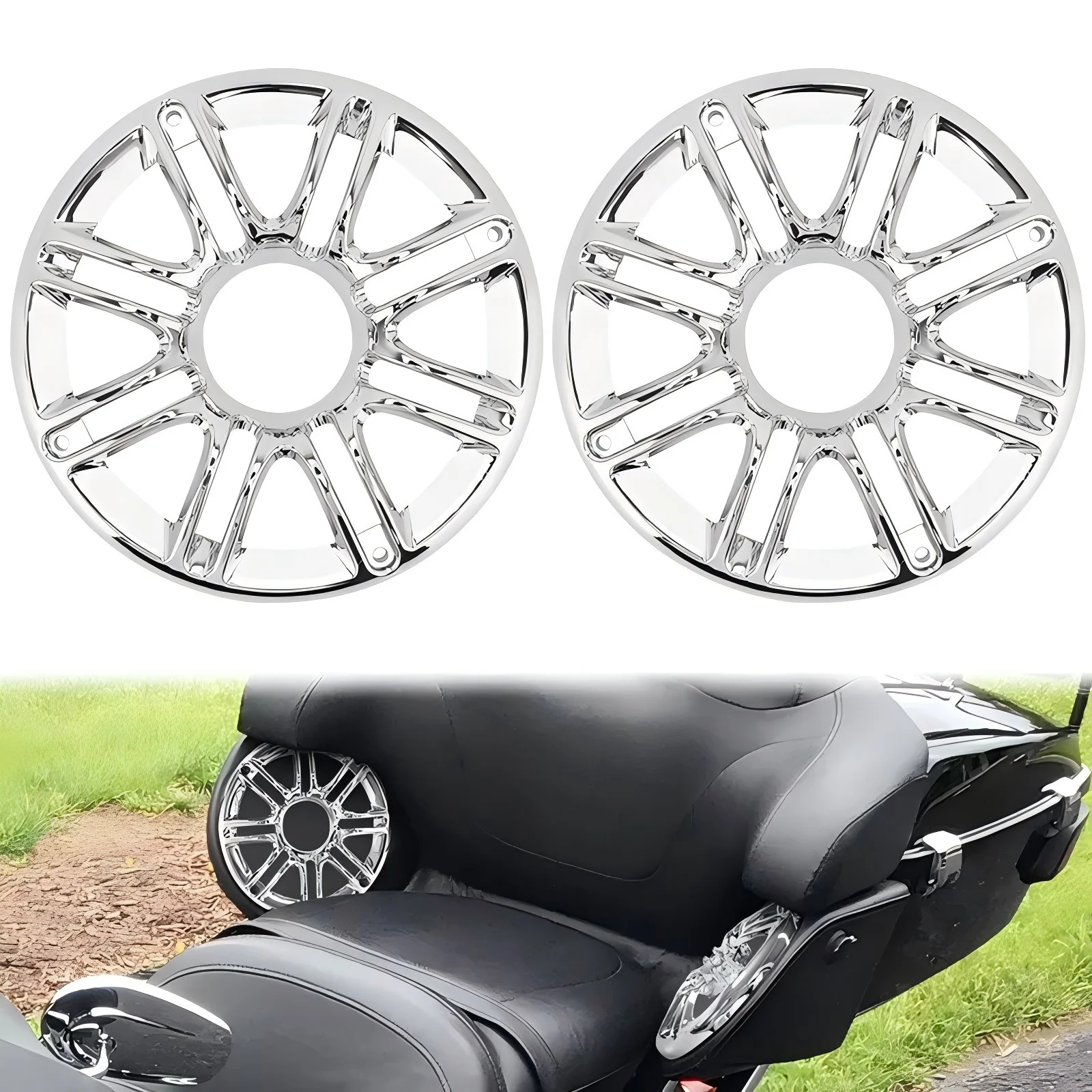 Хромированная накладка на задний динамик решетка обтекатель для Harley Road Electra Glide