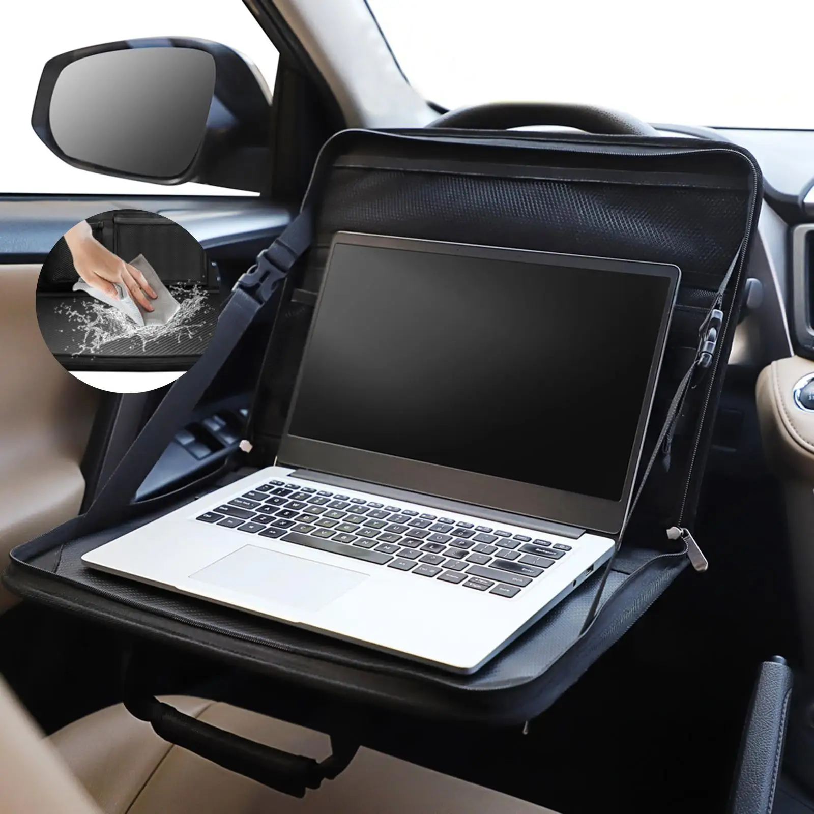 

Car Back Seat Storage Table Foldable tray for Tablet Office Backseat Travel