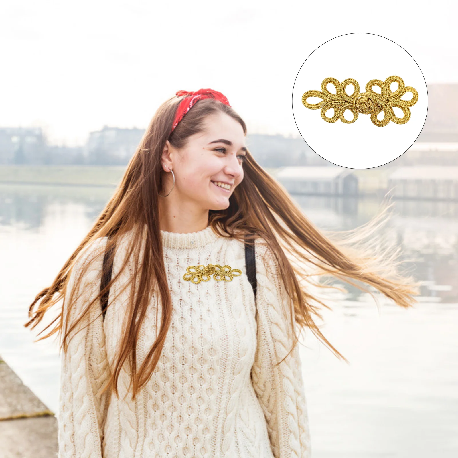 

10 Pcs Floral Blazers Frog Closure Knot Button Cheongsam Knots Handmade Sewing Fasteners Cheongsam Fastener