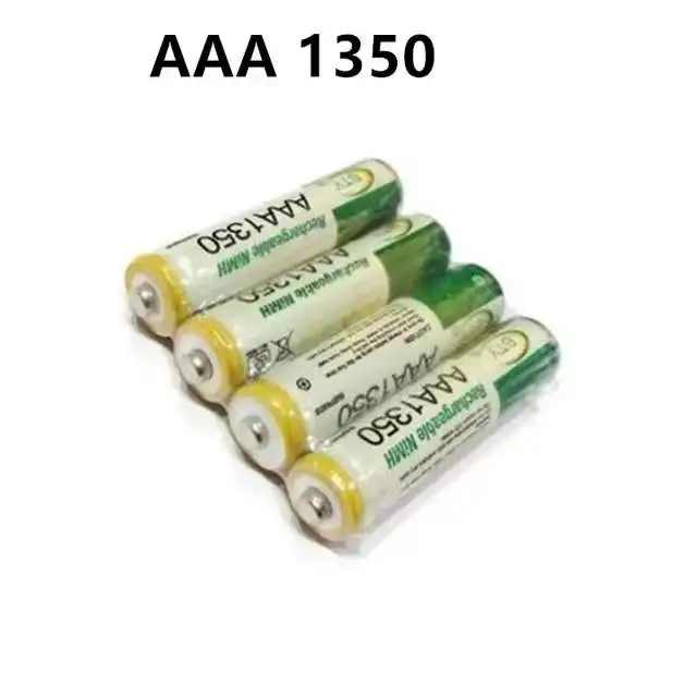 2022 Новая батарея AAA1350 1800 мАч 3A перезаряжаемая Ni-MH 1 2 в AAA для часов мышей