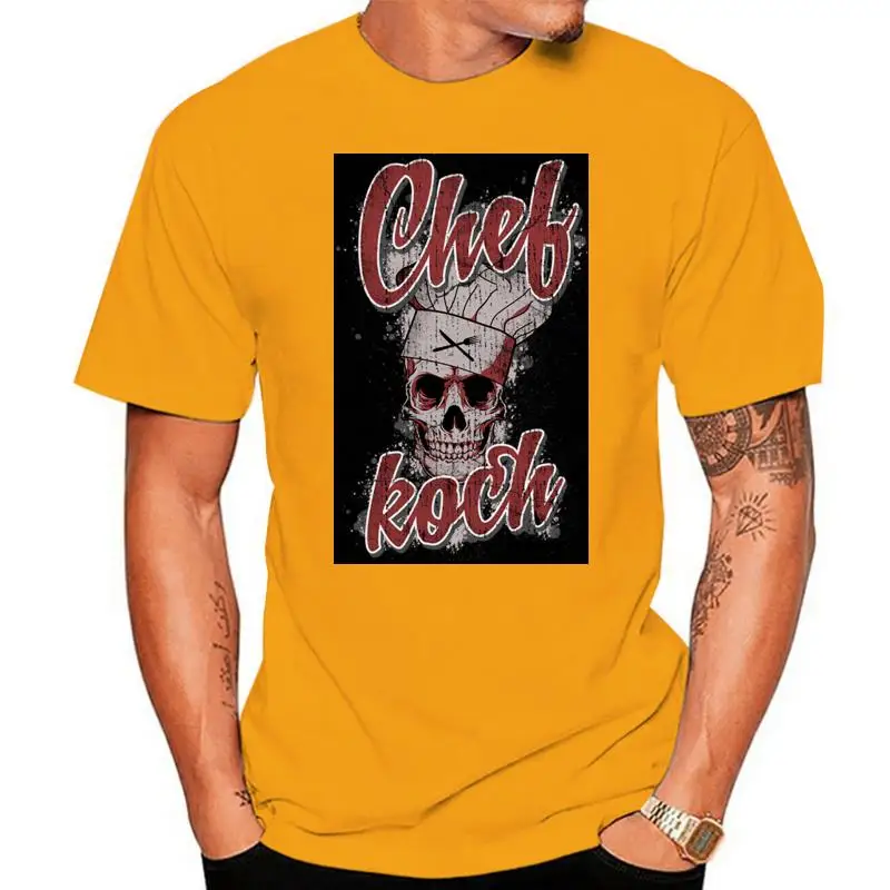 

Модная футболка с черепом шеф-повара, череп шеф-повара, барбекю, приготовления пищи, профессиональная футболка для старой школы