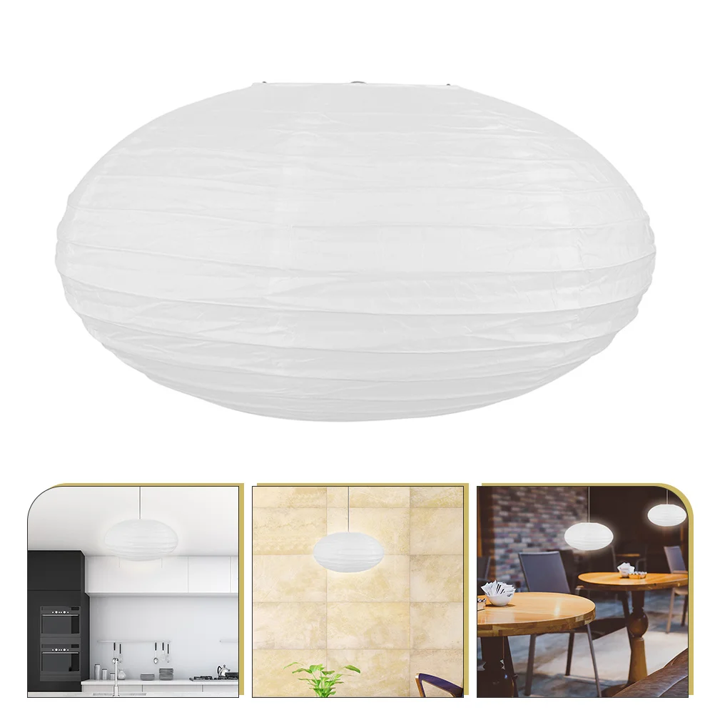

Paper Lanterns Lantern Partyshaped Saucer Wedding Pompoms White Flying Pom Diy Garden Waterproof Decoration Round Outdoor