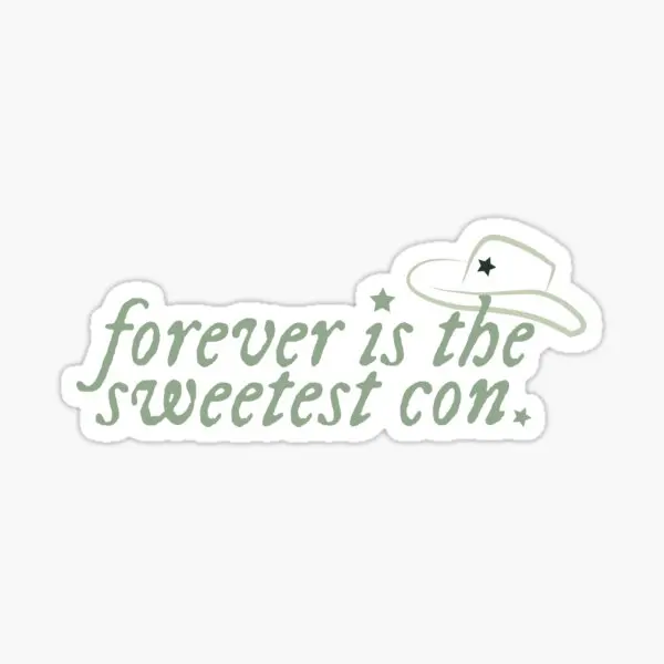 

5 шт. наклеек Forever Is The Sweetest Con, забавные бамперы для ноутбука, декор для гостиной, художественные бутылки для воды в стиле аниме для дома