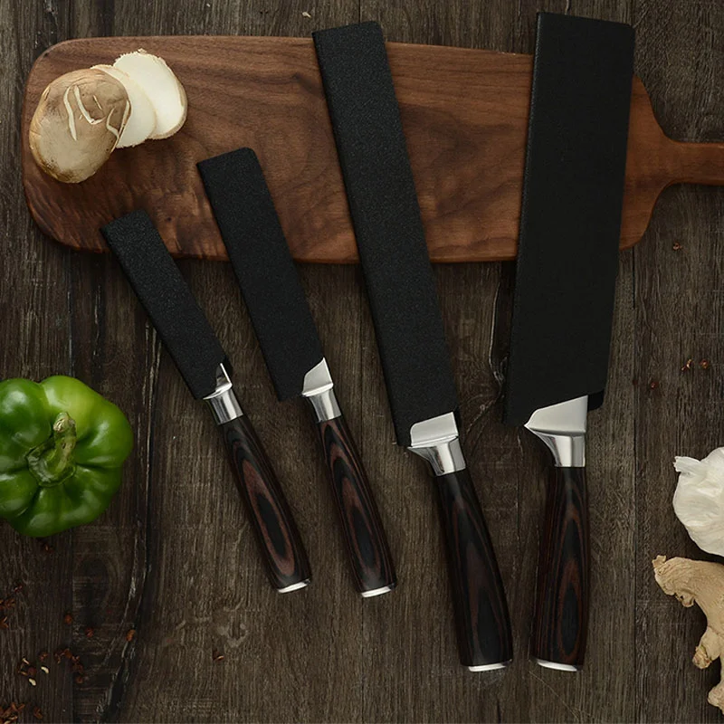 

1/4PCS Universal Chefs Knife Edge Guards Food Safe ABS Plastic Material Home Tool Protector Kitchen Tools