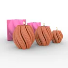 Волнистая Полоса, вертикальная, нестандартная Геометрическая волна, круглая свеча, силиконовая форма сделай сам, современный конус, абстрактный художественный Декор