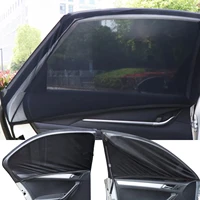 2pcs universal car side window sun shade for front and rear uv protection mesh sunshade visor shield car styling accessories