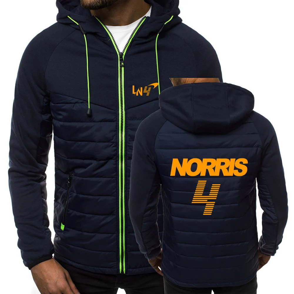 

F1 McLaren racing fans 2023 men's Lando Norris new hoodie printed casual high-quality cotton sweatshirt zipper coat clothing