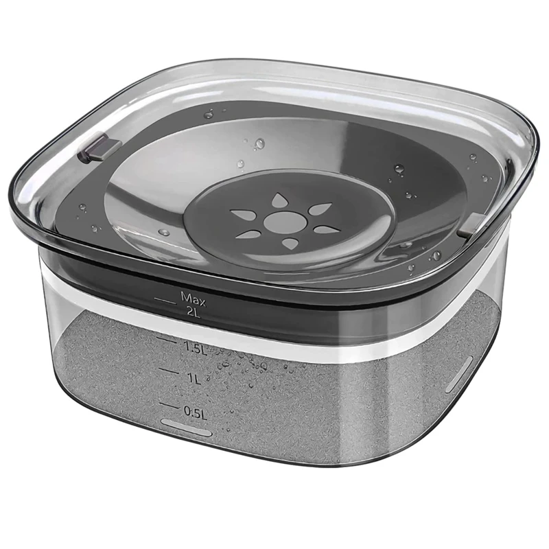 

Dog Bowl Slow Drinking Bowl Water Dispenser, Travel Drinking Bowl 2L For Dogs, Cats,Anti-Spill (1 Pcs)