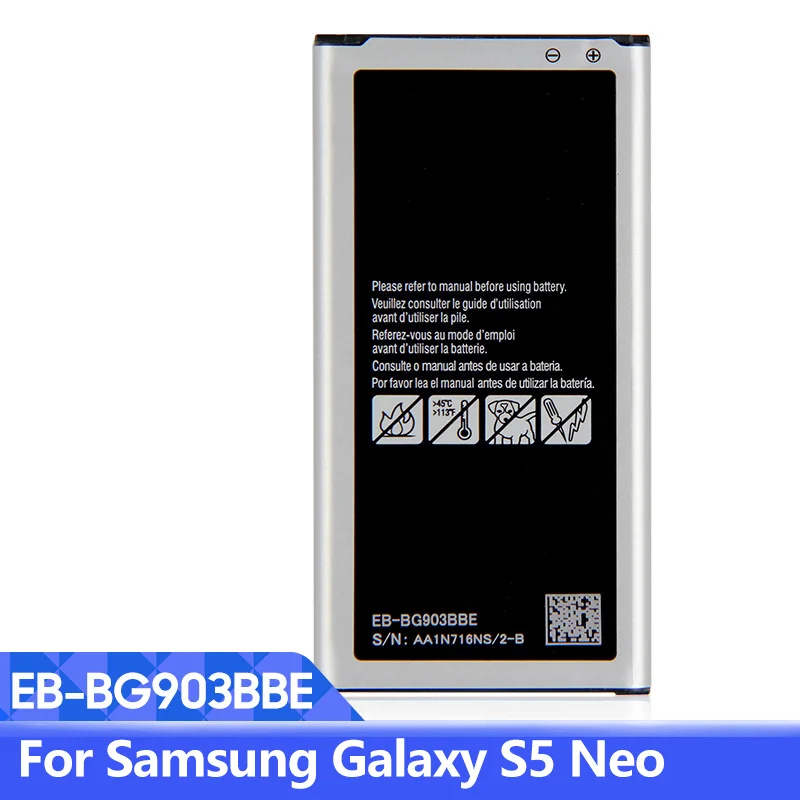 Replacement Battery EB-BG903BBE For Samsung Galaxy S5 Neo With NFC Phone 4 Pins 2800mAh | Мобильные телефоны и аксессуары