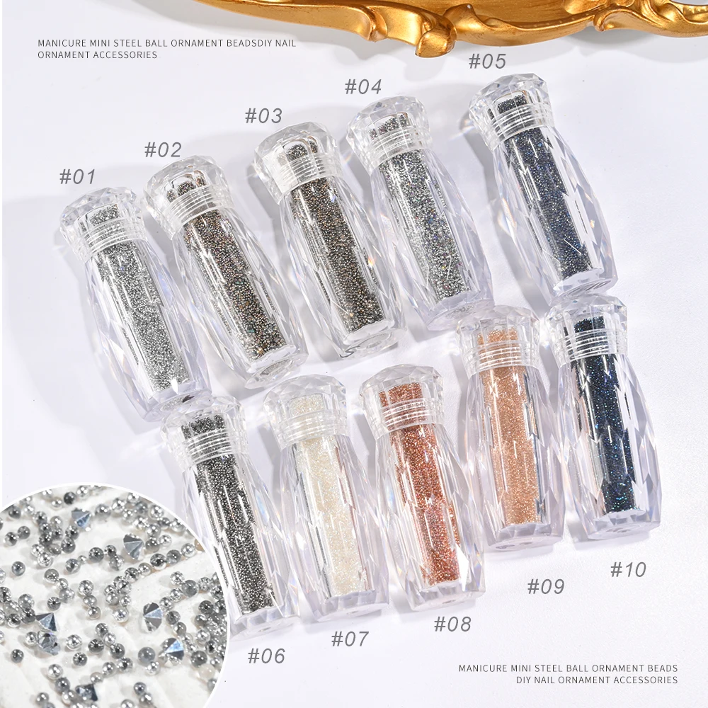 Мини-икра бусины для ногтей Стразы Подвески кристалл 3D маленькие шарики