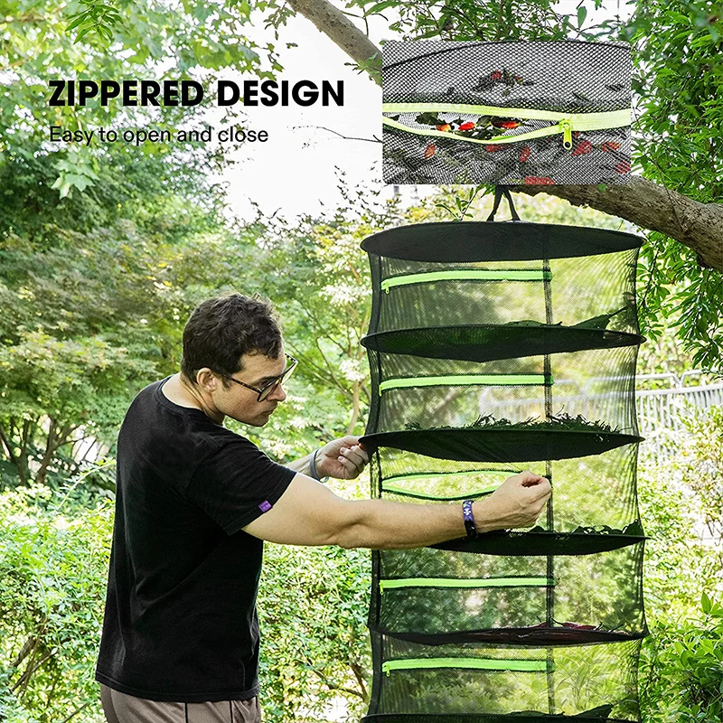 

Folding Drying Net for Herb, Dryer Bag, Mesh for Flower Buds, Plants Organize, Hanging Basket, 2 Layers, 4 Layers, 6 Layers