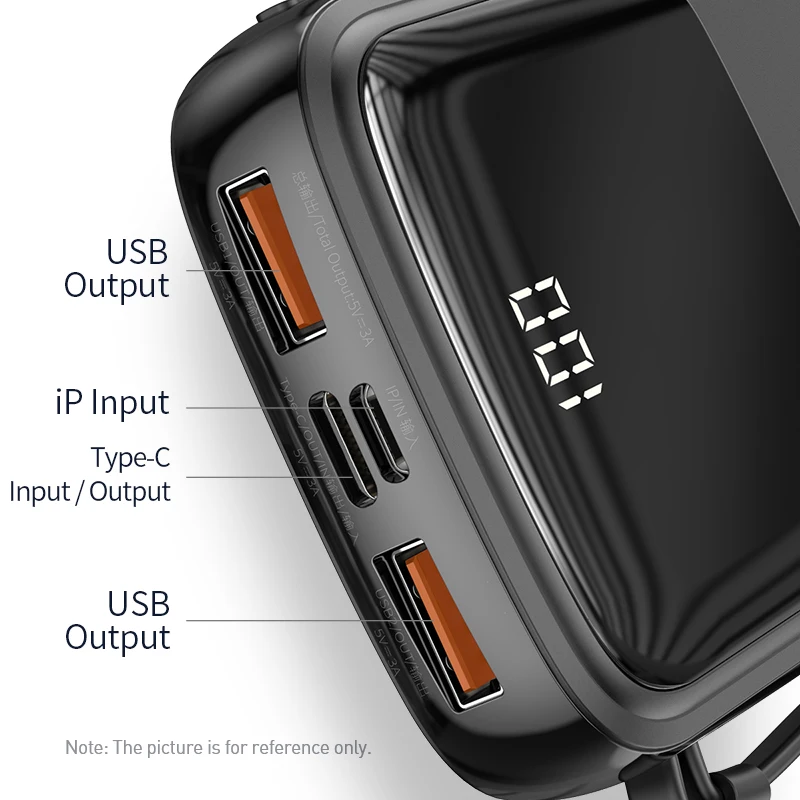 Baseus 10000mah Power Bank 15W Charger Digital Display Battery Powerbank Portable Charger For iphone 12 13 Samsung