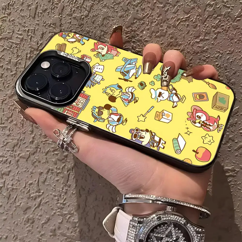 Чехол для телефона MINISO игра с изображением животных матовый цвет серебристый Iphone