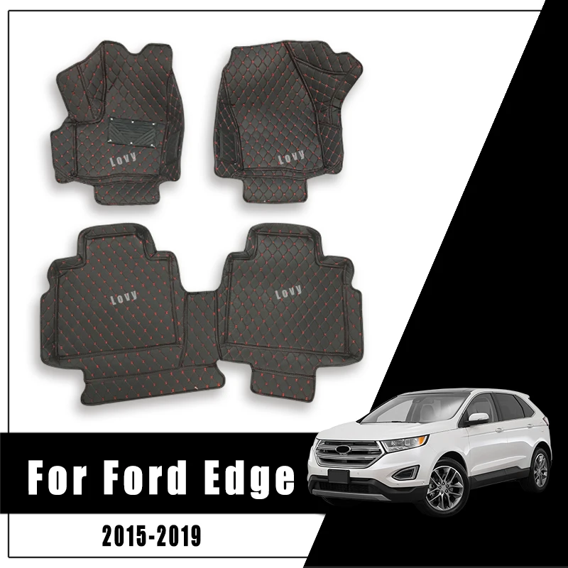 Фото Автомобильные коврики, ковры в багажник для Ford Edge 2015 2016 2017 2018 2019, коврики на заказ, накладки на приборную панель, авто аксессуары для интерьера, водонепроницаемые №1