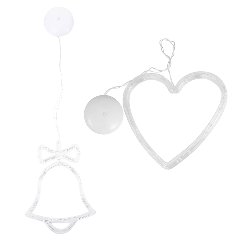 

2 Pcs Suction Lamp Festival Light Chandelier Pendant Decoration Lights Christmas Outdoor