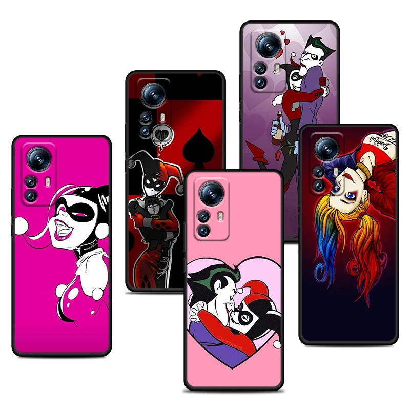 Модный черный чехол Jokers и Harley Quinn для Xiaomi Mi 12T 12S 12X 12 11 11T 11i 10T 10 Pro Lite Ультратонкий