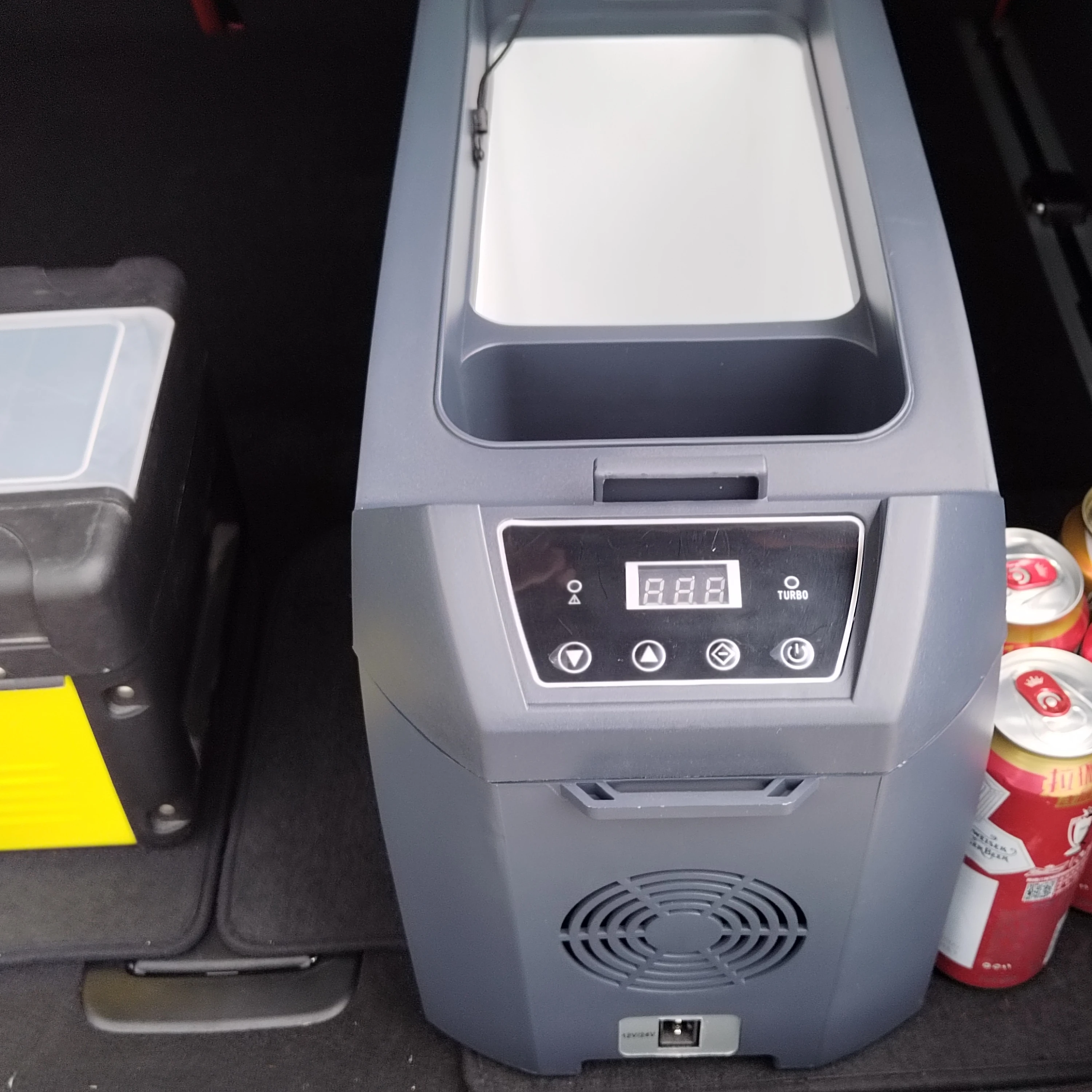 Портативный автомобильный холодильник coolbox 12 В, внешний портативный автомобильный холодильник 14 л, компрессор постоянного тока, маленький автомобильный холодильник