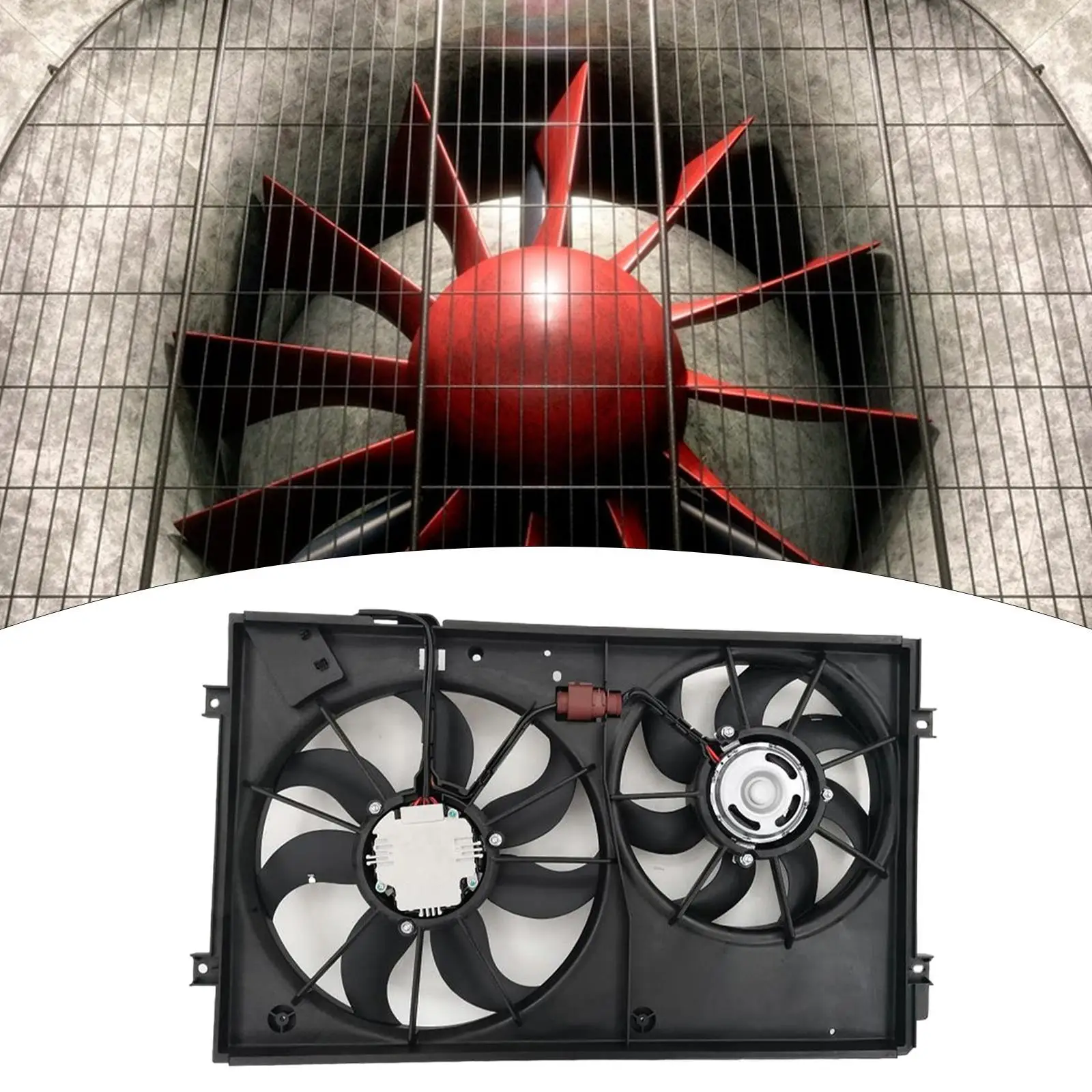 Вентилятор охлаждения радиатора 1K0959455P 1K0121205AD9B9 для VW Golf Passat Jetta