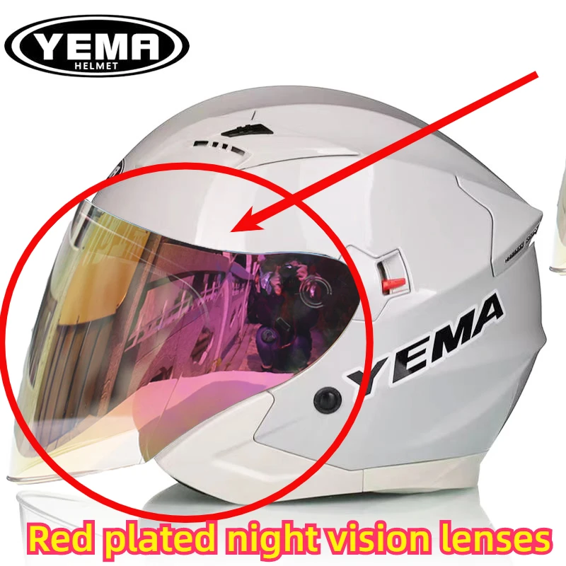 

Линзы для шлема YEMA 627/627S, оригинальные прозрачные противотуманные линзы, аксессуары для шлема