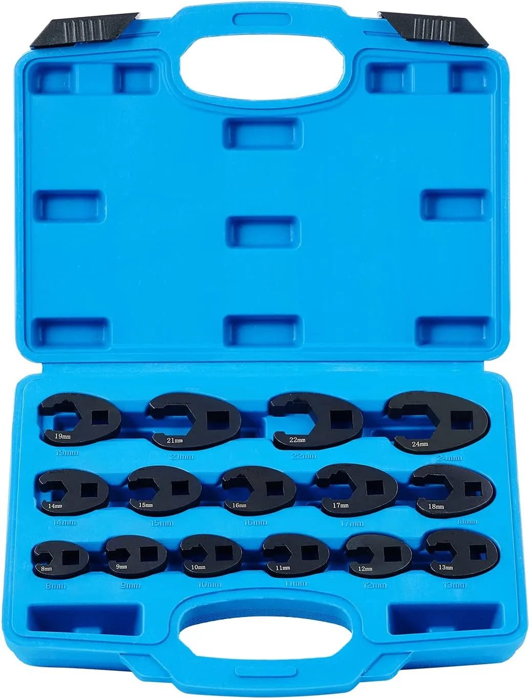 Wrench Set for 8-24mm Flare Nuts,Tool Kit,15Pcs Large  Metric Wrench for 3/8